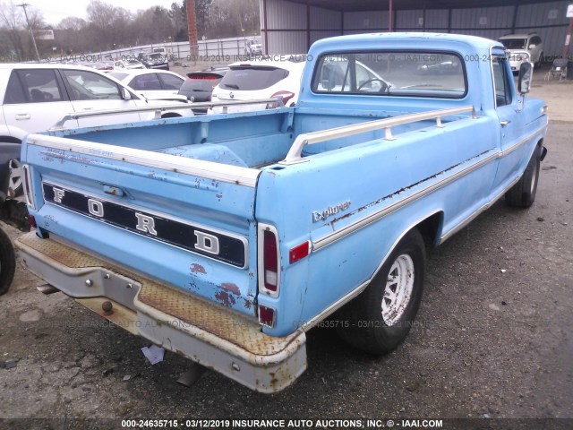 F10GNN60228 - 1972 FORD F100 Light Blue photo 4