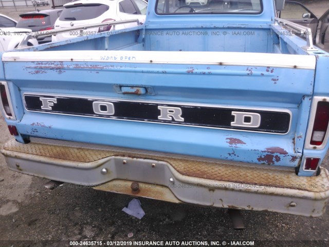 F10GNN60228 - 1972 FORD F100 Light Blue photo 8