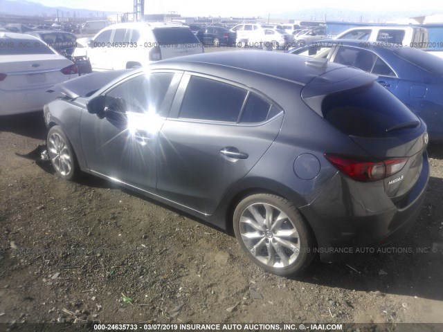 JM1BM1N75G1333839 - 2016 MAZDA 3 GRAND TOURING GRAY photo 3