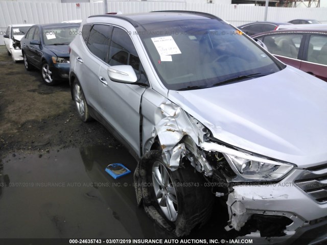 5XYZW3LA2EG188128 - 2014 HYUNDAI SANTA FE SPORT  SILVER photo 6