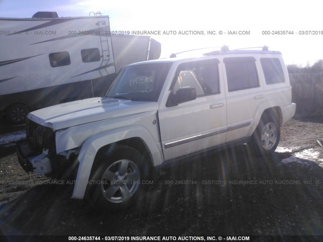 1J8HG58257C598931 - 2007 JEEP COMMANDER LIMITED WHITE photo 2