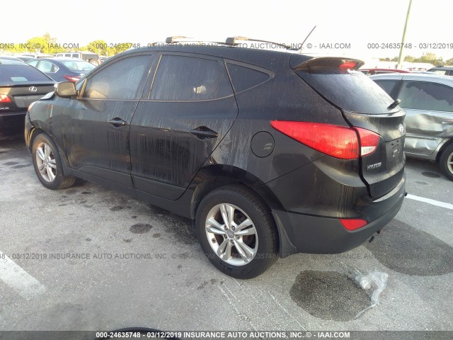 KM8JU3AC7DU659190 - 2013 HYUNDAI TUCSON GLS/LIMITED 黑色 照片 3