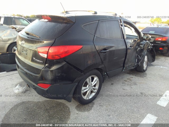 KM8JU3AC7DU659190 - 2013 HYUNDAI TUCSON GLS/LIMITED 黑色 照片 4