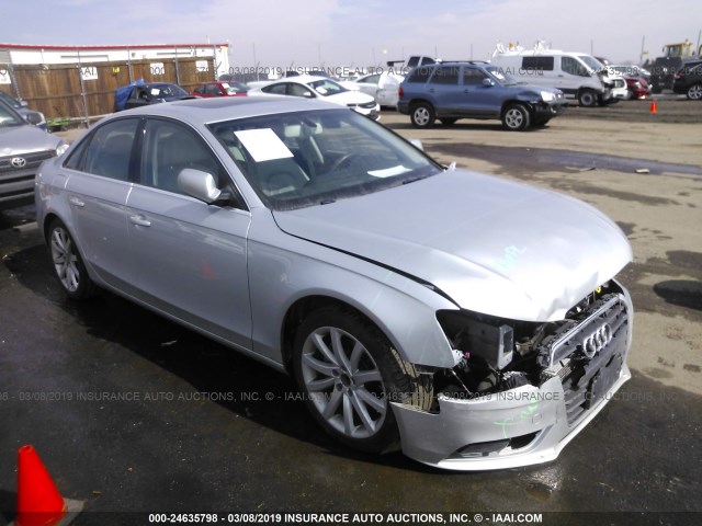 WAUFFAFL2DN028730 - 2013 AUDI A4 PREMIUM PLUS SILVER photo 1