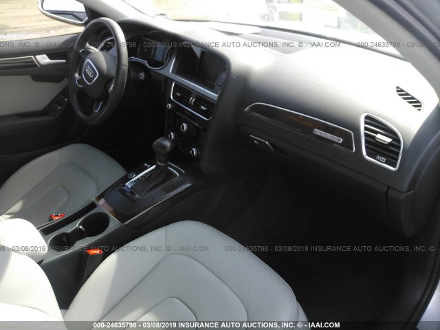 WAUFFAFL2DN028730 - 2013 AUDI A4 PREMIUM PLUS SILVER photo 5