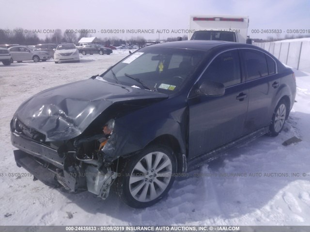 4S3BMBK60B3260233 - 2011 SUBARU LEGACY 2.5I LIMITED GRAY photo 2