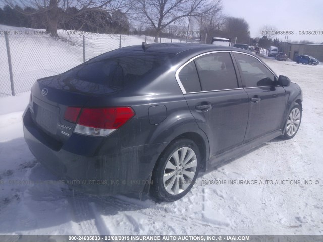 4S3BMBK60B3260233 - 2011 SUBARU LEGACY 2.5I LIMITED GRAY photo 4