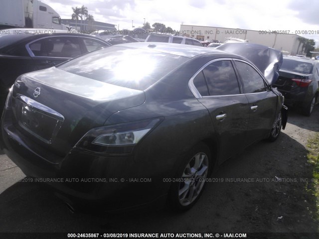 1N4AA5AP5CC866084 - 2012 NISSAN MAXIMA S/SV GRAY photo 4