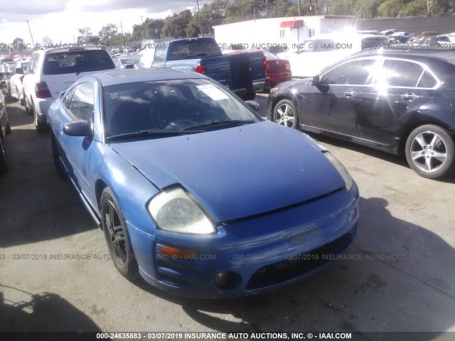 4A3AC74H63E027714 - 2003 MITSUBISHI ECLIPSE GTS BLUE photo 1