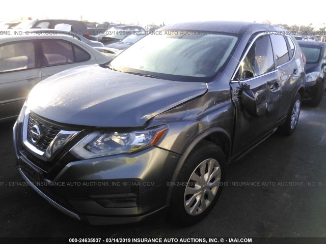 JN8AT2MT3HW382145 - 2017 NISSAN ROGUE S/SL/SV GRAY photo 2