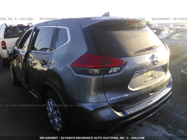 JN8AT2MT3HW382145 - 2017 NISSAN ROGUE S/SL/SV GRAY photo 3