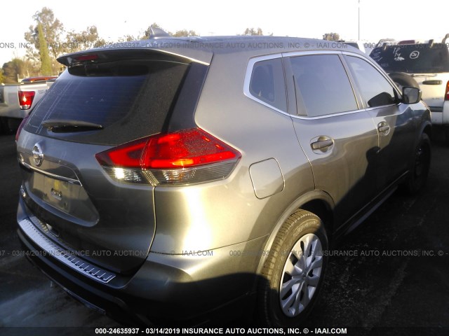 JN8AT2MT3HW382145 - 2017 NISSAN ROGUE S/SL/SV GRAY photo 4