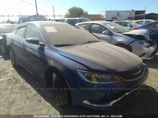 1C3CCCAB4GN179098 - 2016 CHRYSLER 200 LIMITED BLUE photo 1