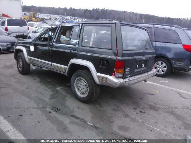 1J4FT78S6TL116462 - 1996 JEEP CHEROKEE COUNTRY GREEN photo 3