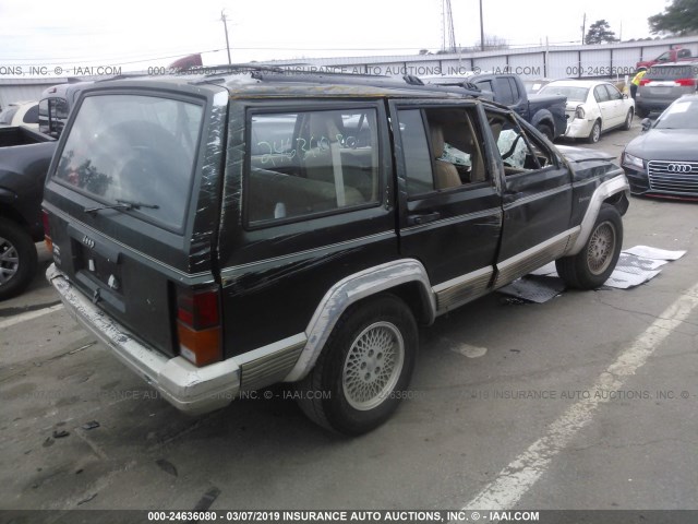 1J4FT78S6TL116462 - 1996 JEEP CHEROKEE COUNTRY GREEN photo 4