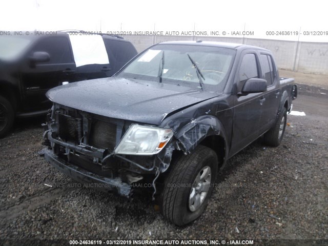 1N6AD0ER0CC426559 - 2012 NISSAN FRONTIER S/SV/SL/PRO-4X GRAY photo 2