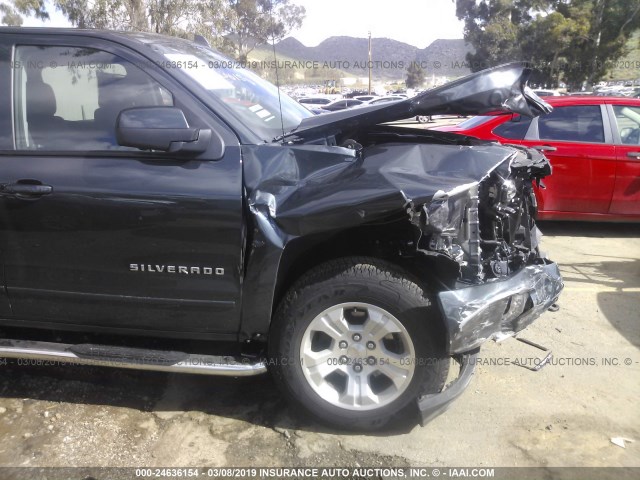 3GCUKREC1JG424724 - 2018 CHEVROLET SILVERADO K1500 LT GRAY photo 6