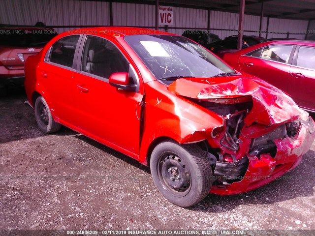 KL1TD5DE6AB110908 - 2010 CHEVROLET AVEO LS/LT RED photo 1