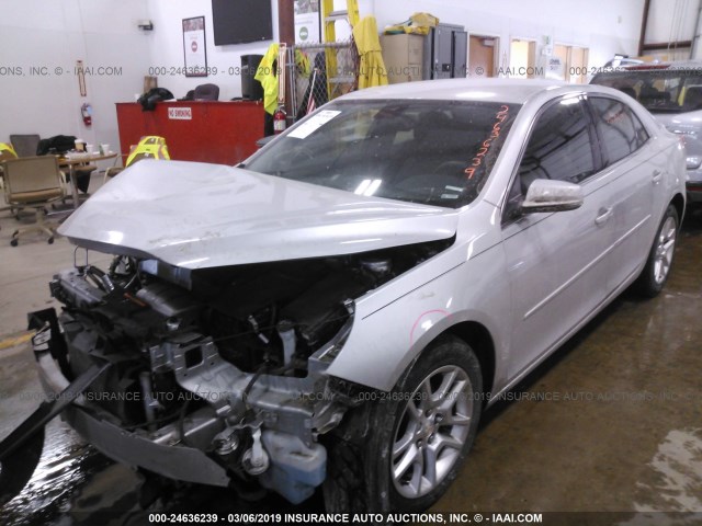 1G11C5SL1FF297147 - 2015 CHEVROLET MALIBU 1LT 银色 照片 2