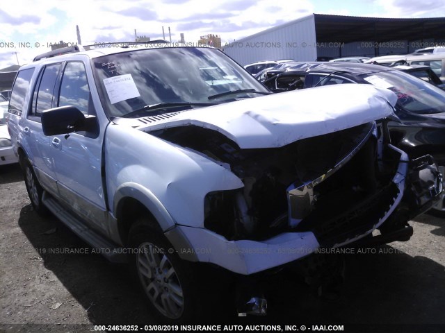 1FMFU18599EB06737 - 2009 FORD EXPEDITION EDDIE BAUER WHITE photo 1