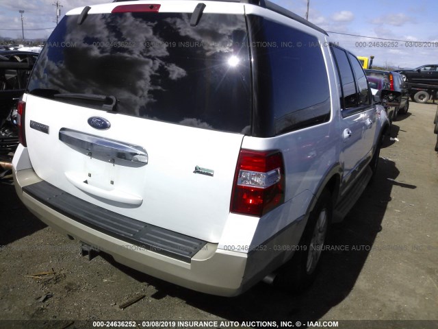 1FMFU18599EB06737 - 2009 FORD EXPEDITION EDDIE BAUER WHITE photo 4