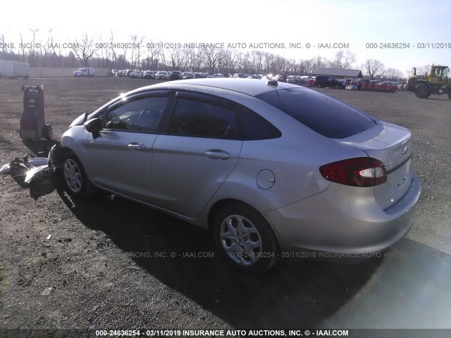 3FADP4AJ1DM184482 - 2013 FORD FIESTA S SILVER photo 3