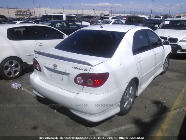 1NXBR32E46Z706927 - 2006 TOYOTA COROLLA CE/LE/S WHITE photo 4