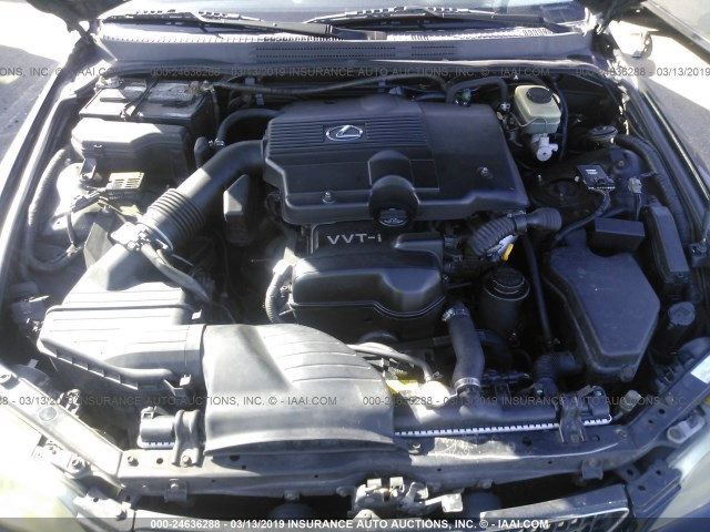 JTHBD192230068682 - 2003 LEXUS IS 300 BLACK photo 10