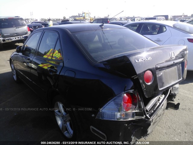 JTHBD192230068682 - 2003 LEXUS IS 300 BLACK photo 3