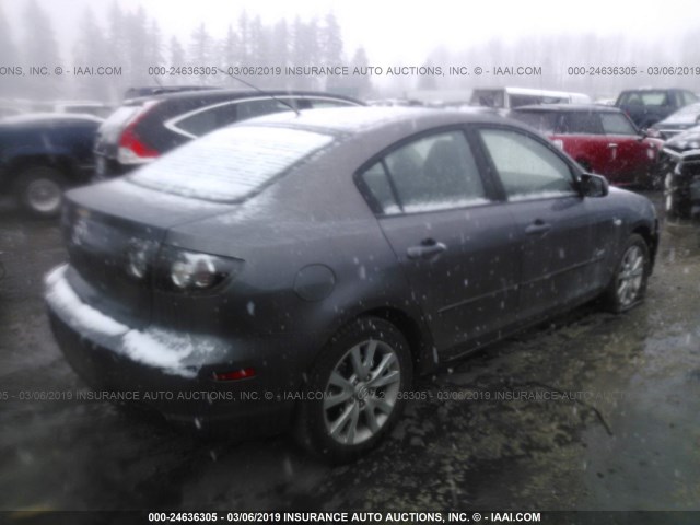 JM1BK324571728986 - 2007 MAZDA 3 S GRAY photo 4