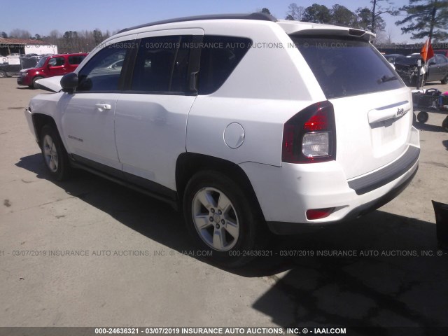 1C4NJCBB8GD590146 - 2016 JEEP COMPASS SPORT WHITE photo 3