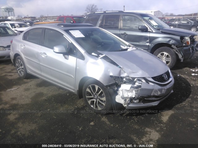 19XFB2F91DE224803 - 2013 HONDA CIVIC EXL SILVER photo 1