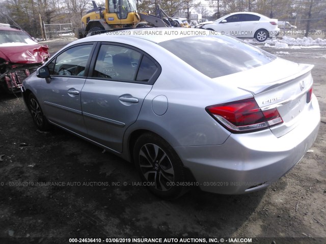 19XFB2F91DE224803 - 2013 HONDA CIVIC EXL SILVER photo 3