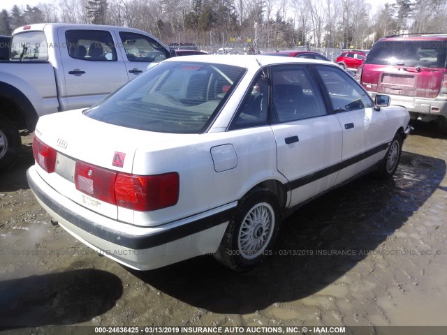 WAUGC0891KA259986 - 1989 AUDI 90 WHITE photo 4