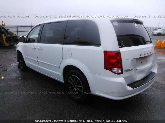 2C4RDGBG7FR667936 - 2015 DODGE GRAND CARAVAN SE WHITE photo 3