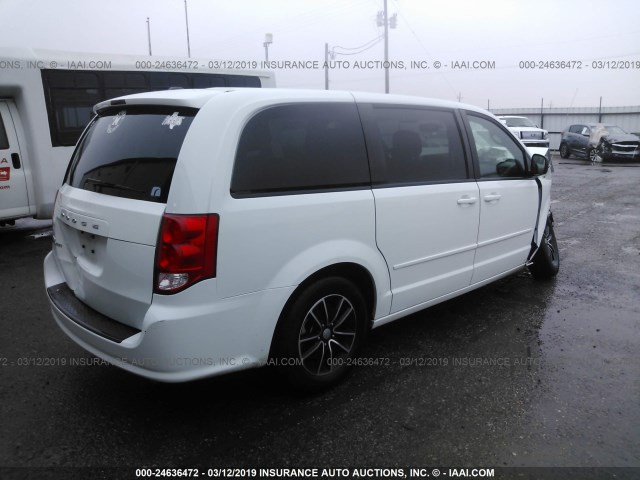 2C4RDGBG7FR667936 - 2015 DODGE GRAND CARAVAN SE WHITE photo 4