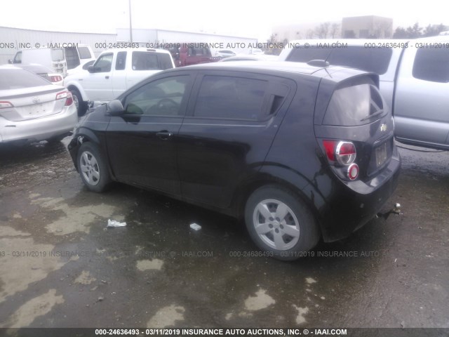 1G1JB6SH3G4180753 - 2016 CHEVROLET SONIC LS 黑色 照片 3