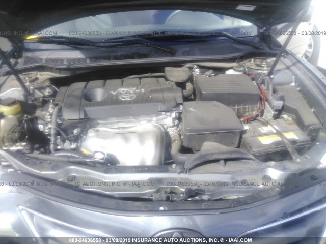 4T1BF3EK2AU008576 - 2010 TOYOTA CAMRY SE/LE/XLE GRAY photo 10