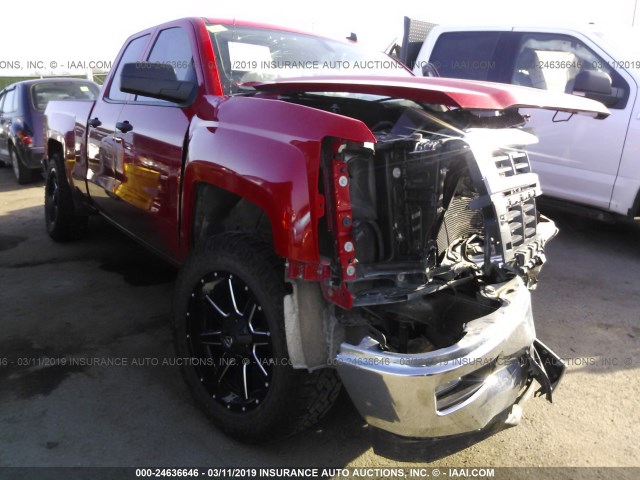 1GCVKRECXEZ116834 - 2014 CHEVROLET SILVERADO K1500 LT RED photo 1