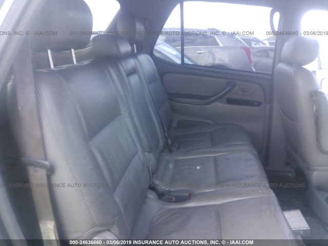 5TDBT44A12S068222 - 2002 TOYOTA SEQUOIA SR5 SILVER photo 8