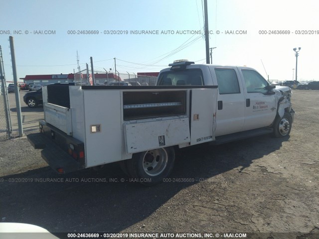 1FT8W3DT7GEA42931 - 2016 FORD F350 SUPER DUTY WHITE photo 4