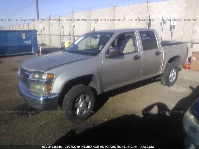 1GTDT33E888196459 - 2008 GMC CANYON TAN photo 2