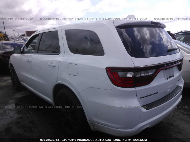 1C4RDHDG1FC694979 - 2015 DODGE DURANGO LIMITED WHITE photo 3