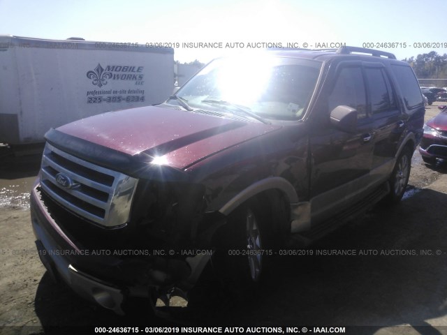 1FMJU1H51BEF25813 - 2011 FORD EXPEDITION XLT/KING RANCH RED photo 2