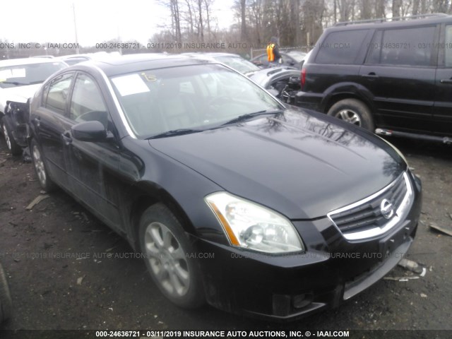 1N4BA41E77C818914 - 2007 NISSAN MAXIMA SE/SL BLACK photo 1