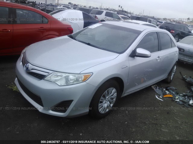 4T1BD1FK6CU027661 - 2012 TOYOTA CAMRY HYBRID/LE/XLE 银色 照片 2
