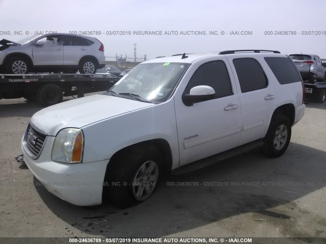 1GKS1AE07BR136763 - 2011 GMC YUKON SLE WHITE photo 2