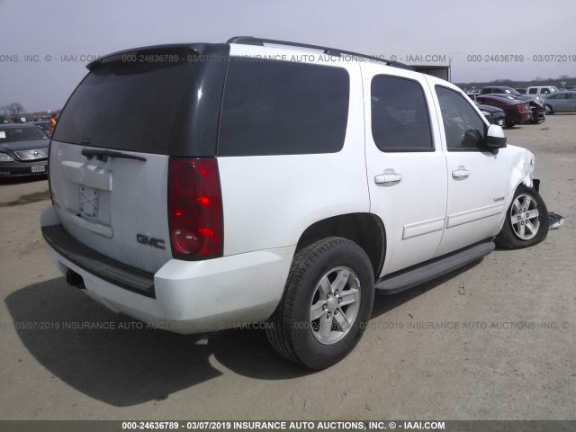 1GKS1AE07BR136763 - 2011 GMC YUKON SLE WHITE photo 4