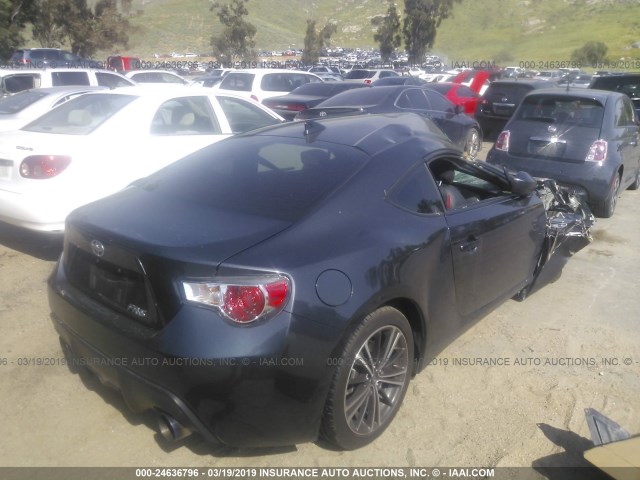 JF1ZNAA17F8712043 - 2015 TOYOTA SCION FR-S GRAY photo 4