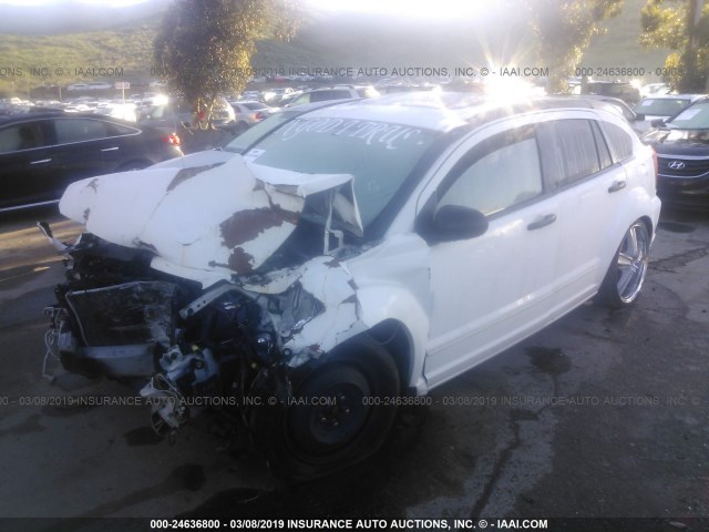 1B3HB48C87D547847 - 2007 DODGE CALIBER SXT WHITE photo 2